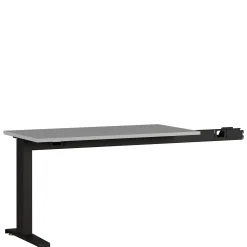 Aanbouwtafel Ergonoma Lichtgrijs Zwart