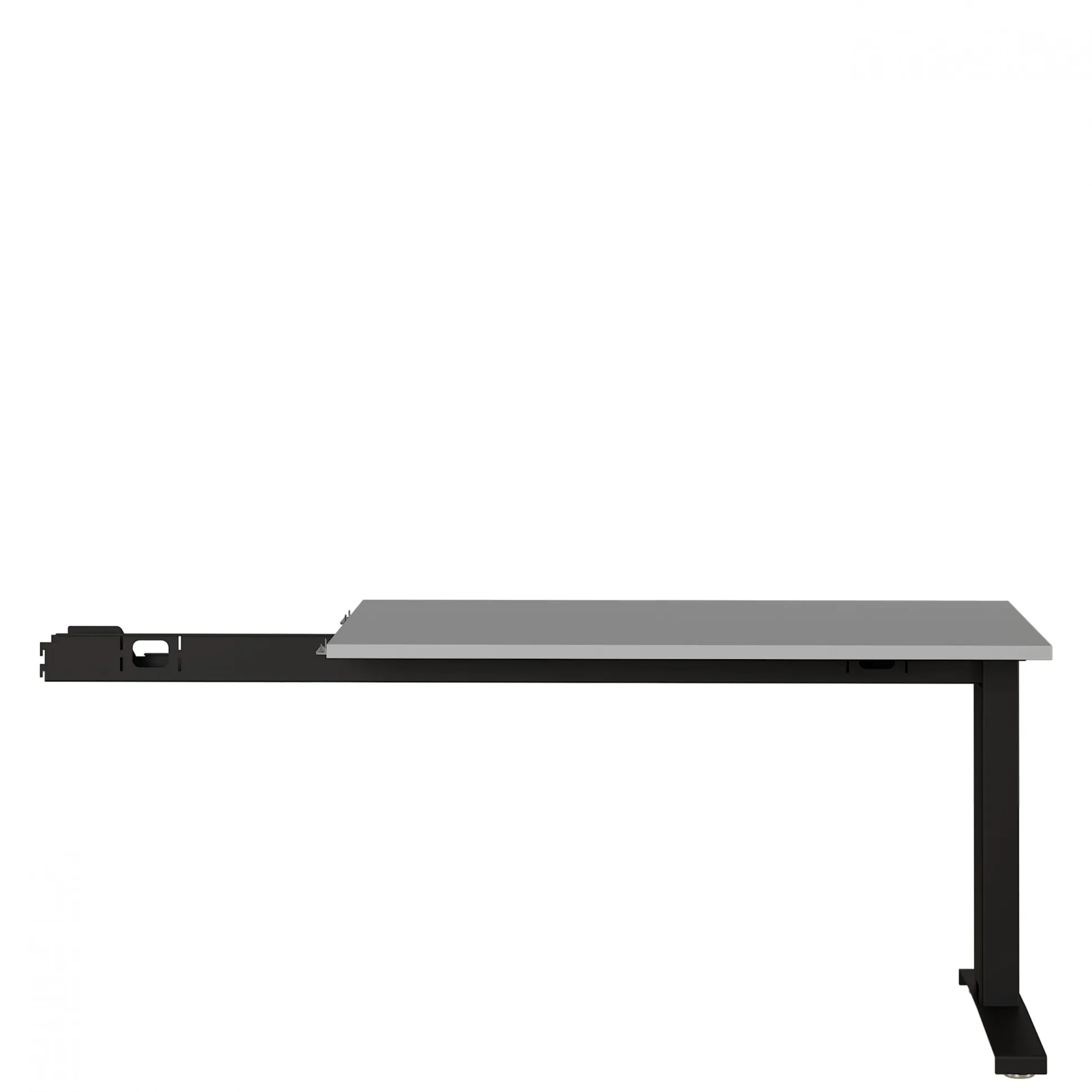 Aanbouwtafel Ergonoma Lichtgrijs Zwart