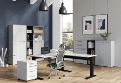 Aanbouwtafel Ergonoma Lichtgrijs Zwart