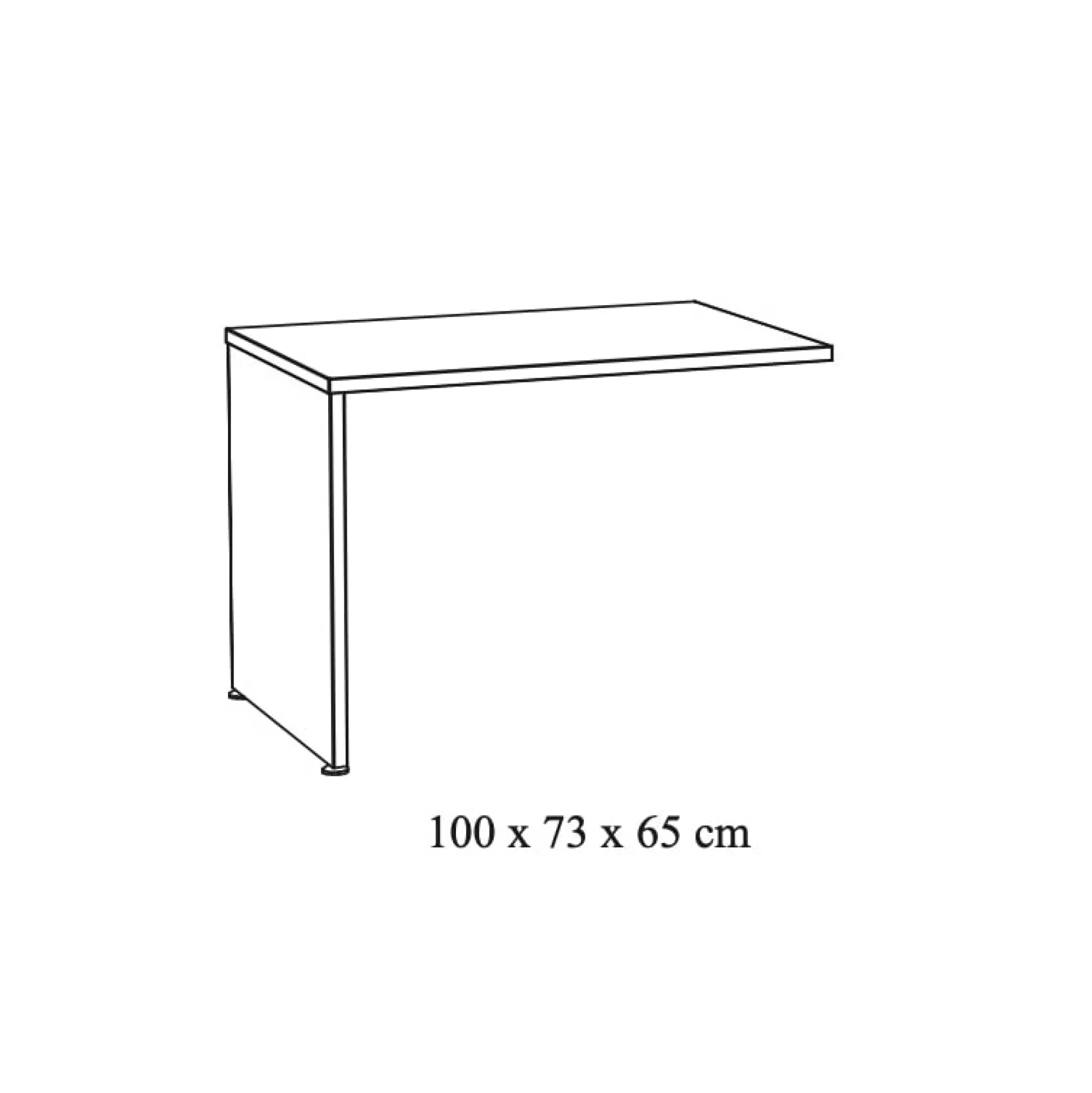 Aanbouwtafel Newton Eiken