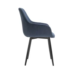 Armstoel Amine Blauw – Set van 2