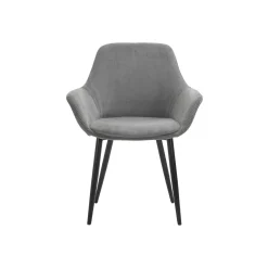 Armstoel Amine Grijs – Set van 2