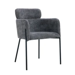 Armstoel Anneloes Grijs – Set van 2