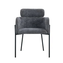 Armstoel Anneloes Grijs – Set van 2