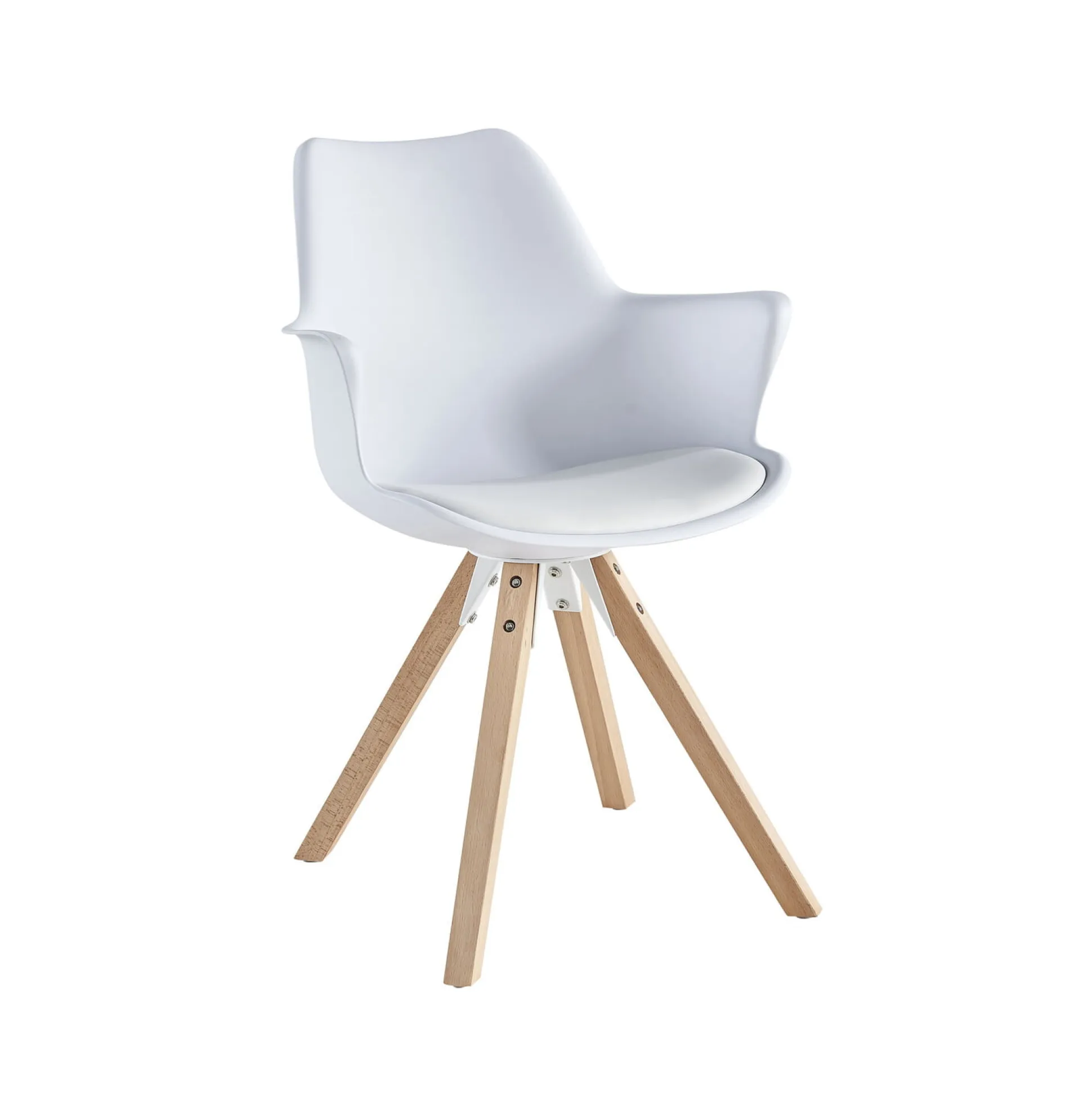 Armstoel Billie Wit – Set van 2