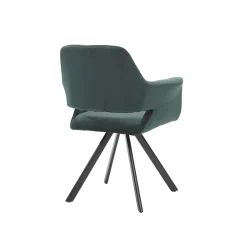 Armstoel Céline Groen Velours – Set van 2