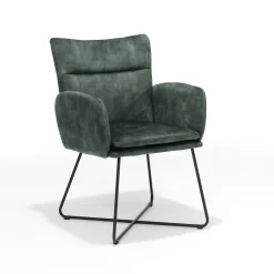 Armstoel Elisa Groen – Set van 2