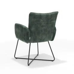 Armstoel Elisa Groen – Set van 2