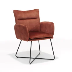 Armstoel Elisa Oranje – Set van 2