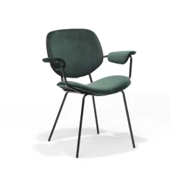Armstoel Emma Groen – Set van 2