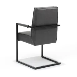 Armstoel Floor Antraciet – Set van 2