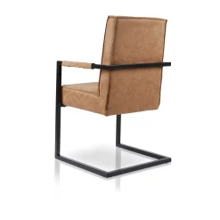 Armstoel Floor Cognac – Set van 2