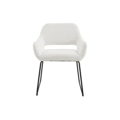 Armstoel Hilton Wit Bouclé