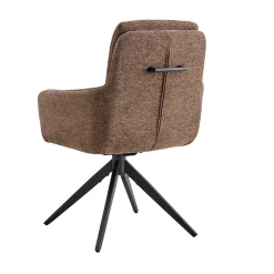 Armstoel Irma Bruin – Set van 2