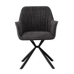 Armstoel Jan Bouclé Lichtgrijs – Set van 2