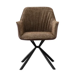 Armstoel Jan Bouclé Zand – Set van 2