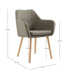 Armstoel Jonne Bruin