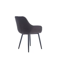 Armstoel Kate Antraciet Bouclé – Set van 2