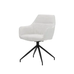 Armstoel Katie Ivoor – Set van 2