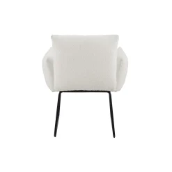 Armstoel Lizzie Wit Bouclé