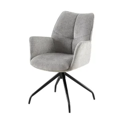 Armstoel Nestor Grijs – Set van 2