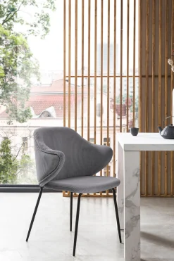 Armstoel Novi Grijs – Set van 2