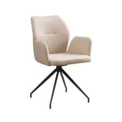 Armstoel Sonja Beige Stof