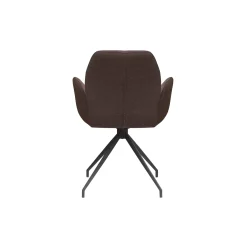 Armstoel Sonja Bruin Stof