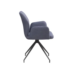Armstoel Sonja Donkergrijs Stof