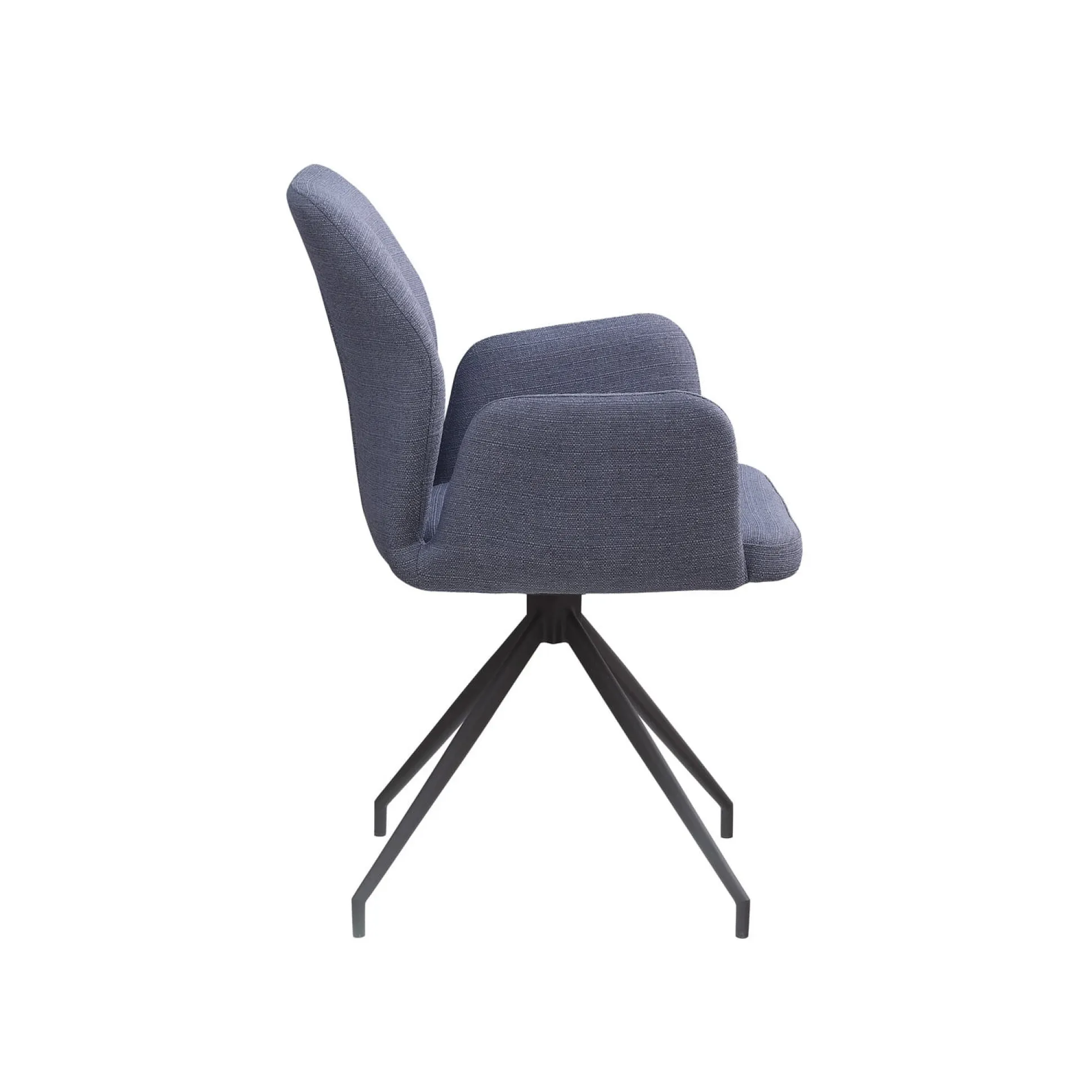 Armstoel Sonja Donkergrijs Stof