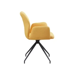 Armstoel Sonja Geel Stof