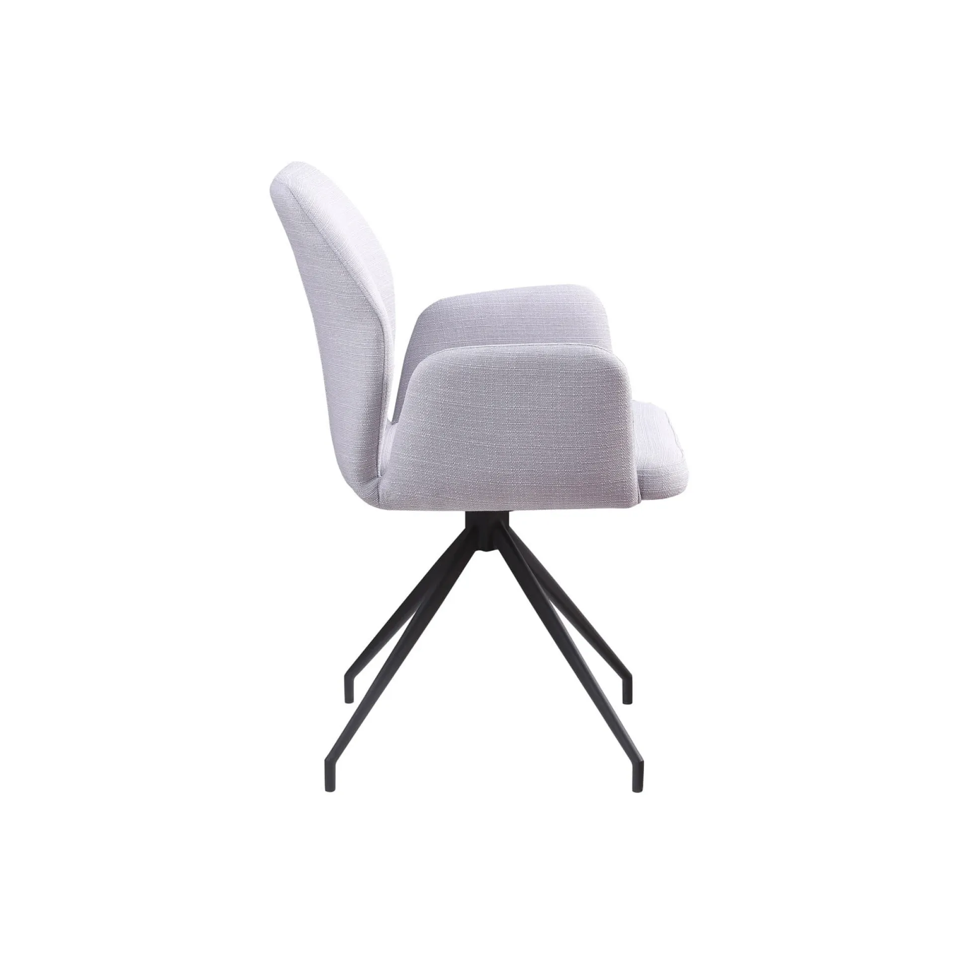 Armstoel Sonja Lichtgrijs Stof