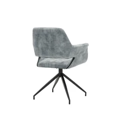 Armstoel Vivian Niagara Blauw Velours – Set van 2