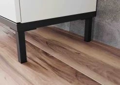 Badkamer kolomkast Serpa Kasjmier Walnoot 123 cm