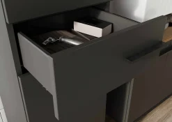 Badkamer kolomkast Serpa Grafiet Eiken 190 cm