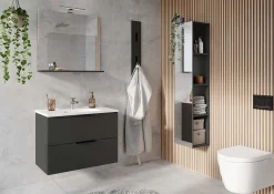 Badkamer Kolomkast Waldorf Grafiet 93 cm