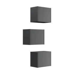 Badkamerkast Phoenix Grafiet 33 cm – Set van 3