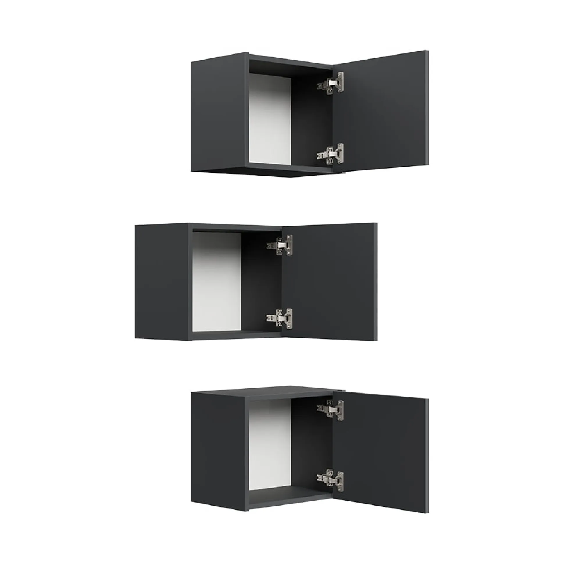 Badkamerkast Phoenix Grafiet 33 cm – Set van 3