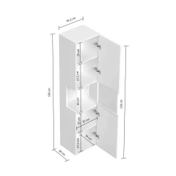Badkamerkast Phoenix Grafiet 150 cm