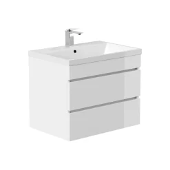 Badmeubel Atlanta Wit Hoogglans 70 cm