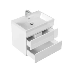 Badmeubel Atlanta Wit Hoogglans 70 cm