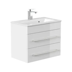 Badmeubel Austin Wit Hoogglans 60 cm