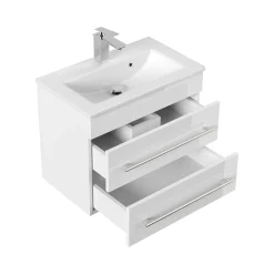 Badmeubel Austin Wit Hoogglans 60 cm