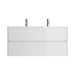 Badmeubel Phoenix Wit Hoogglans Dubbele Kraan 120 cm