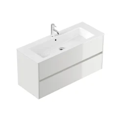 Badmeubel Phoenix Wit Hoogglans Enkele Kraan 120 cm