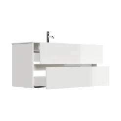 Badmeubel Phoenix Wit Hoogglans Enkele Kraan 120 cm