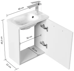 Badmeubel Tunis Eiken 40 cm