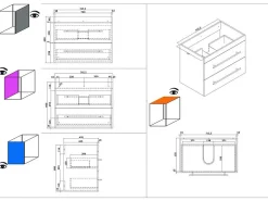 Badmeubel Vegas Grafiet 75 cm