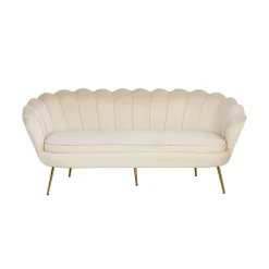 Bank Chanelle Velvet Beige 180 cm