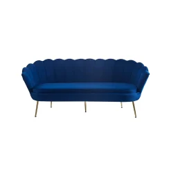Bank Chanelle Velvet Donkerblauw 180 cm